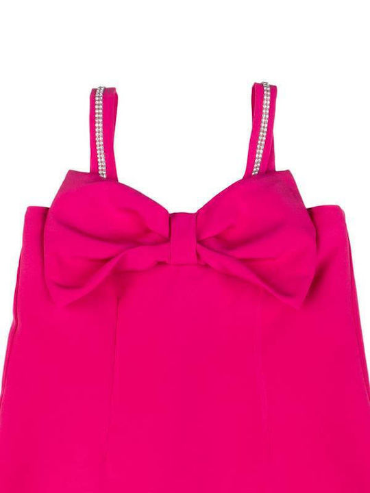 Kinderkleid Ärmellos Fuchsie