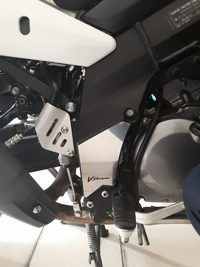 Moto Discovery Πλαϊνό Πλαστικό Μοτοσυκλέτας για Suzuki DL 650 V-STROM / V-Strom 650 Ασημί