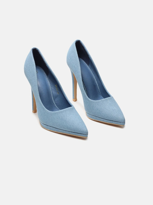 InShoes Pointed Toe Blue Heels