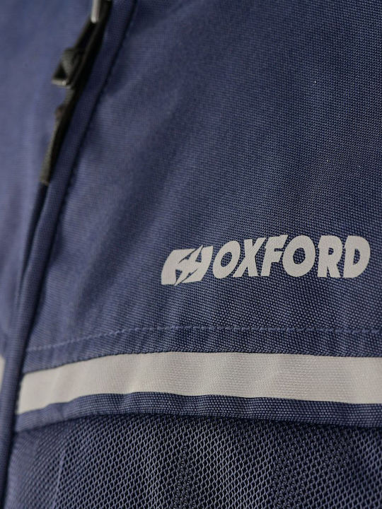 Oxford Herren Motorradjacke 4 Jahreszeiten Blau