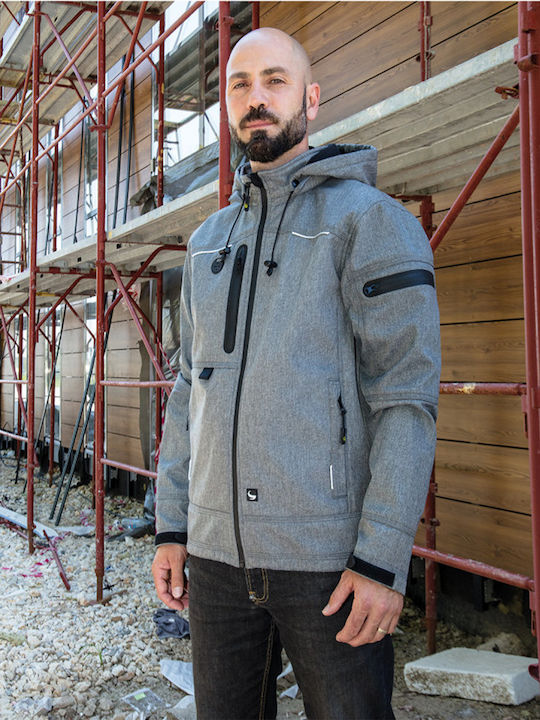 Stenso Thor Work Jacket Hooded Gray 03000295