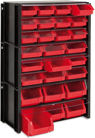 Tayg Συρταριέρα Εργαλείων Metallic with 4 Stackable Sorters