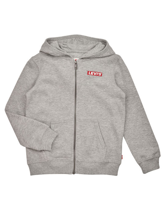 Levi's Boys Hooded Sweatshirt with Zipper Gray