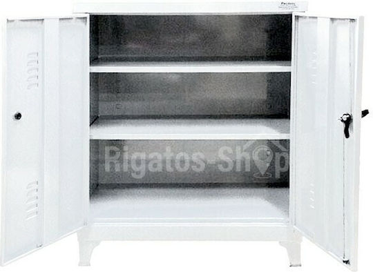 Double-Leaf Metallic Galvanized 80x45x90 cm Double-Leaf Metallic Galvanized 80x45x90 cm