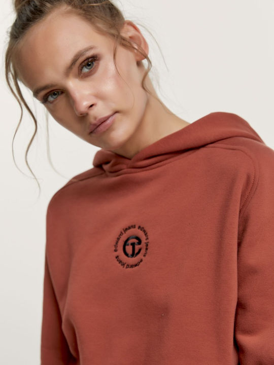 Edward Jeans Women's Hooded Sweatshirt Orange