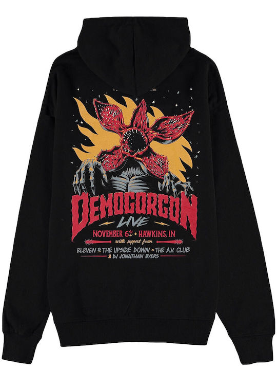 Difuzed Stranger Things Demogorgon Kapuzenpulli Schwarz Difuzed Stranger Things Demogorgon Kapuzenpulli Schwarz