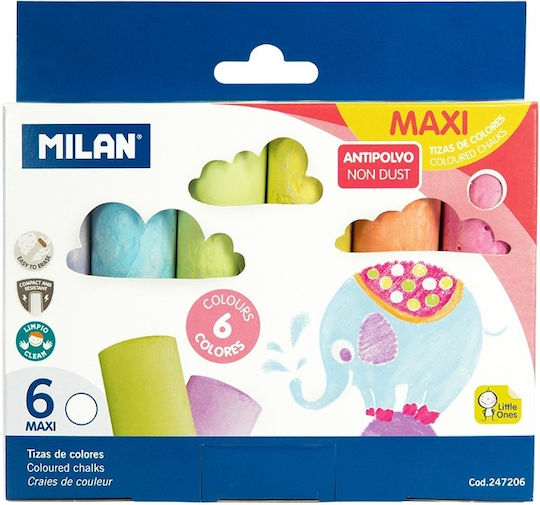 Milan Chalk 6pcs Multicolour