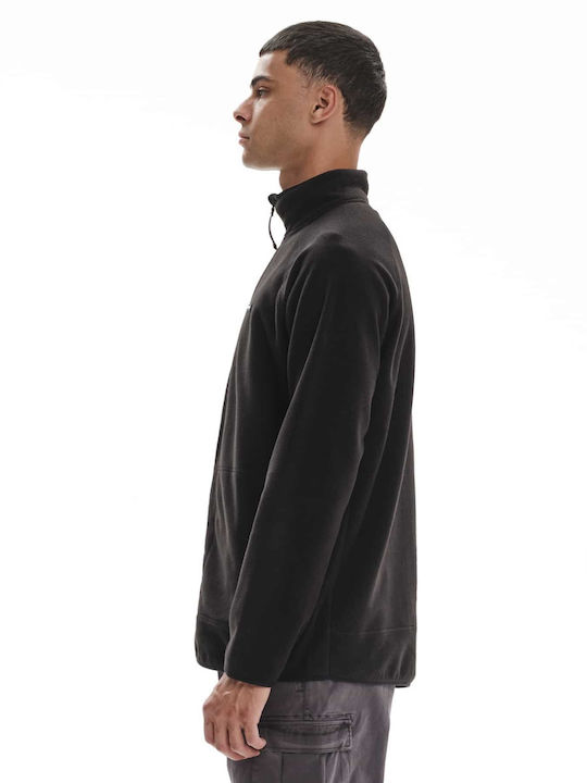 Men's Fleece Cardigan Black