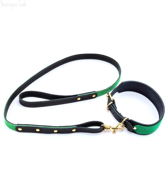 Younique Lab Dog Leash/Lead Leather LARGE in Black color 3cm
