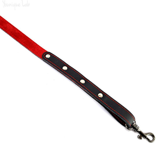 Younique Lab Dog Leash/Lead Leather SMALL in Black color 3cm