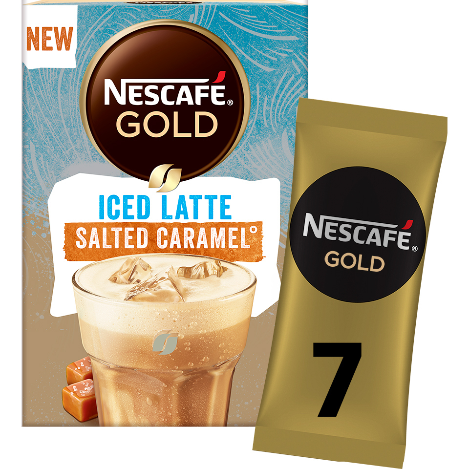 Nescafe Gold Iced Salted Caramel Latte 7 per Pack