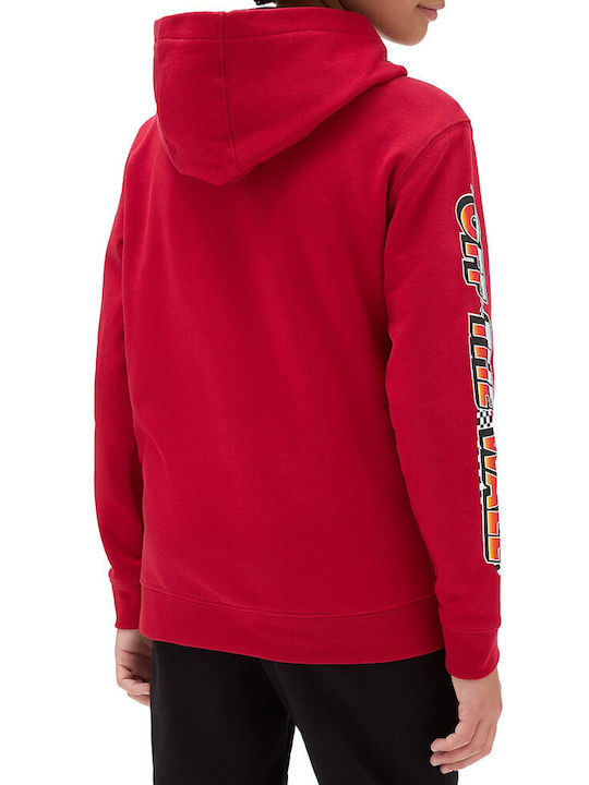 Vans Kids Sweatshirt with Hood Red