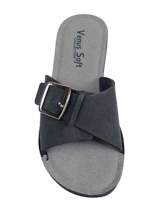 Flache Sandalen für Damen in Schwarz Farbe