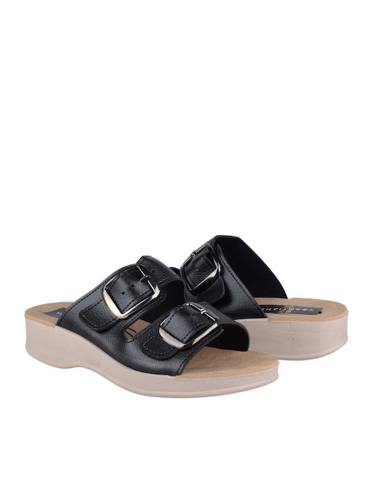 Women's Flat Sandals Anatomic in Black Color