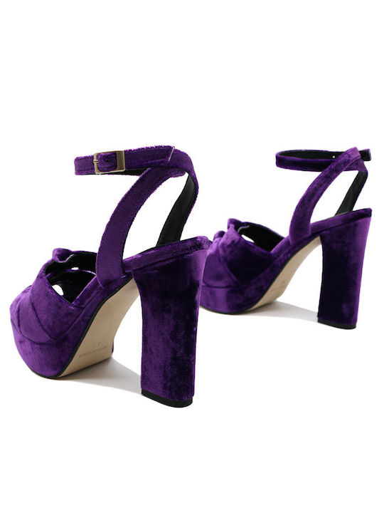 Marian Platform Women's Sandals Purple