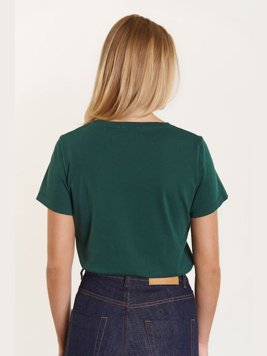 Edward Jeans Femeie Tricou Verde