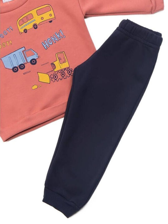 Trax Kids Sweatpants Set Orange 2pcs