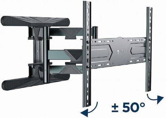 Gembird WM-80ST-01 Wall TV Mount with Arm up to 80" and 50kg