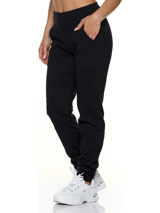 High Waist Sweatpants Jogger Black