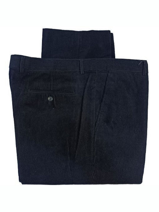 Luciano Faketti Men's Trousers Chino Navy Blue