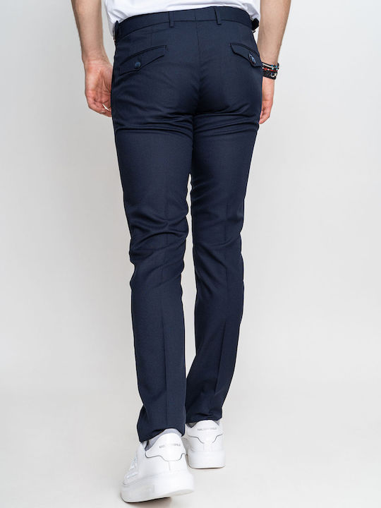 Monte Napoleone 61 3450 Men's Trousers Blue