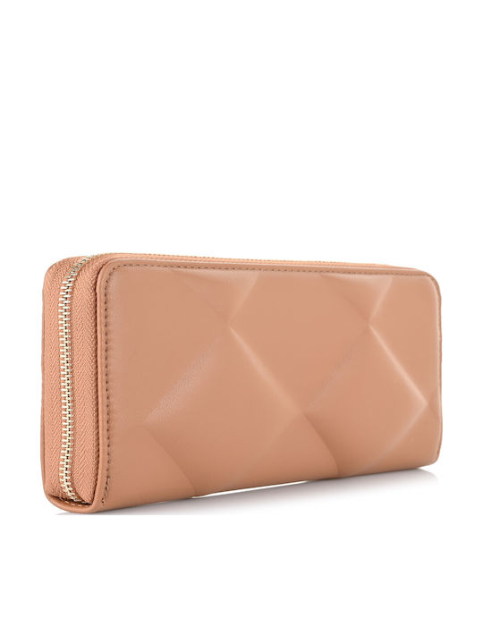 Re-lock Quilt Large Leather Women's Wallet Classic Brown