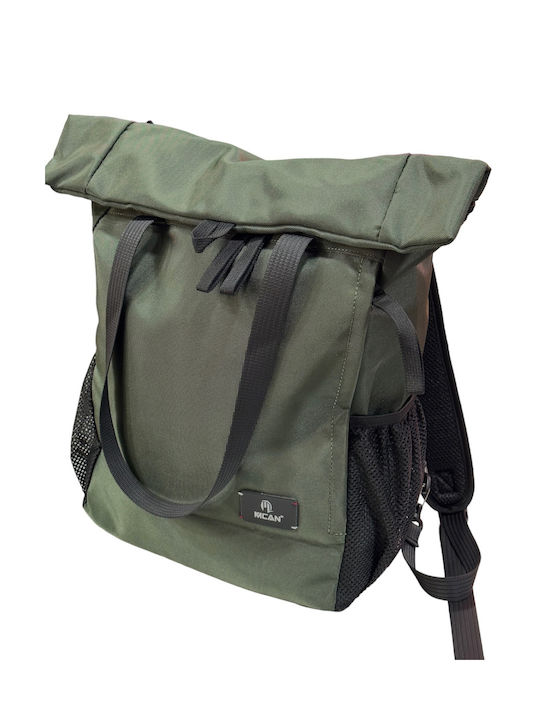 Mohicans Black Line Männlich Stoff Rucksack Khaki