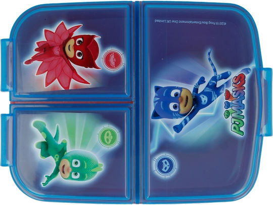 Stor multiple compartments Plastic Kids' Food Container Pj Masks Blue x x 5.5cm