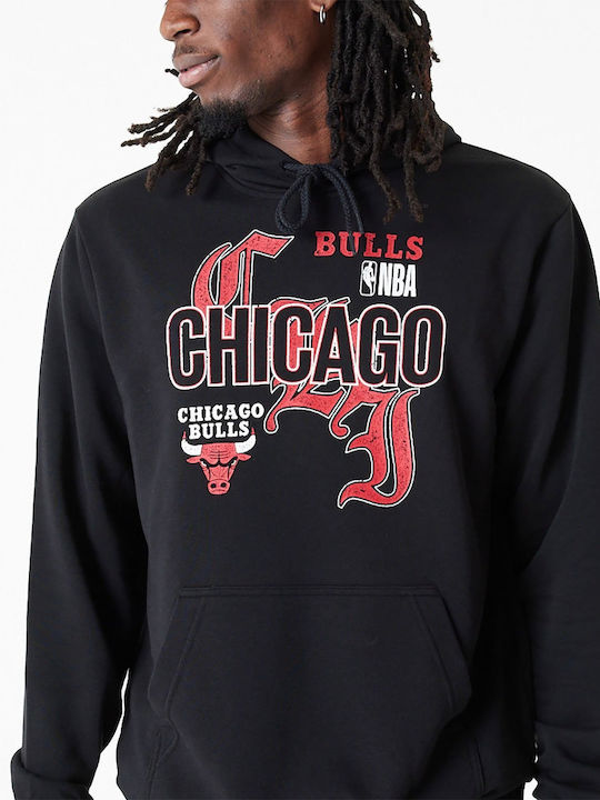 Chicago Bulls Nba Ζακέτα με Κουκούλα Black