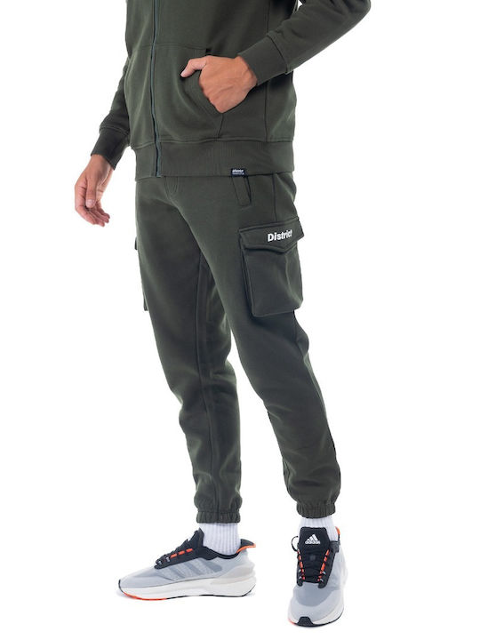 District75 Men's Sweatpants with Rubber Khaki