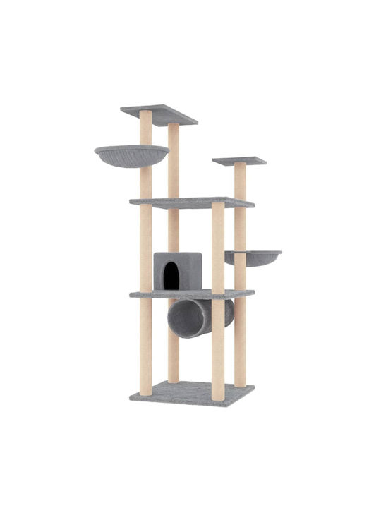 vidaXL Cat Scratching Post Cat Tree in Gri Color