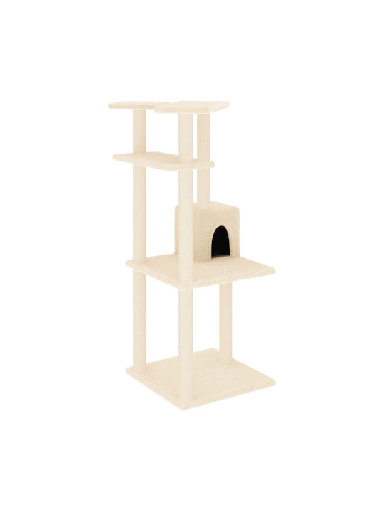 vidaXL Cat Scratching Tree Beige 55x47.5x123cm