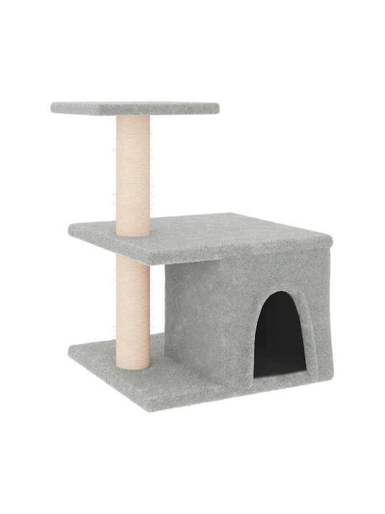 vidaXL Cat Scratching Tree Gray 42x34.5x48cm