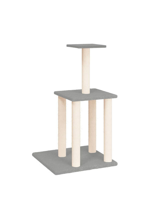 vidaXL Cat Scratching Tree Gray 47.5x47.5x85.5cm