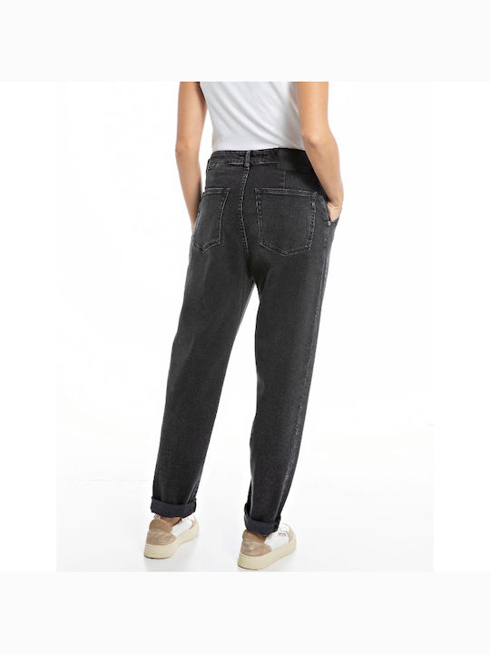 Replay Women's Jean Trousers in Tapered Line Gray