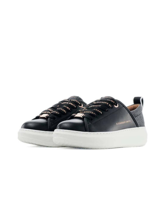 Alexander Smith Eco-Wembley Sneakers Black