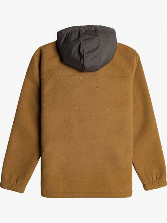 Boundary Ανδρική Ζακέτα με Κουκούλα Καφέ