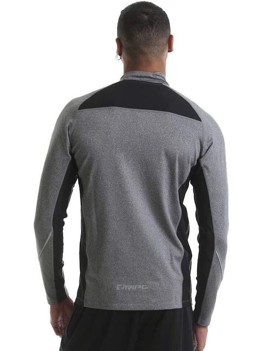 Ript Performance Men's Cardigan with Zipper Gray