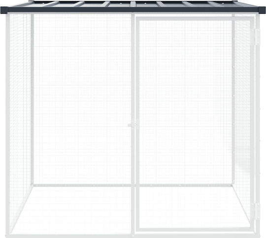vidaXL Galvanized Steel Poultry Coop M1.03 x P0.98 x H0.9m