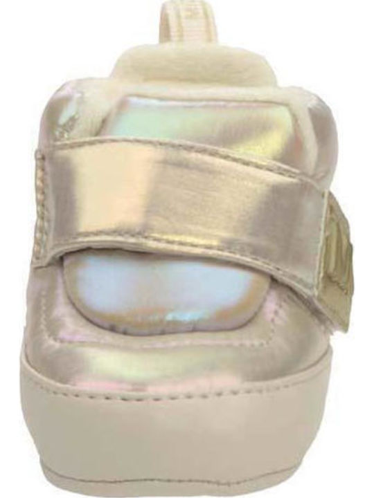 Michael Kors Βρεφικά Sneakers Αγκαλιάς Χρυσά Puffy