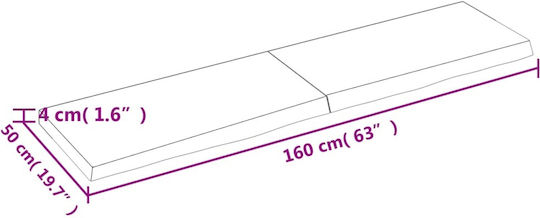 Regal Wand Gray 160x50x4cm