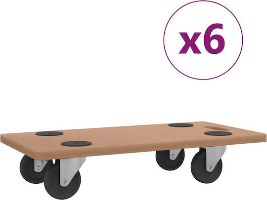 vidaXL Mobile Base for Weight Load up to 250kg Brown