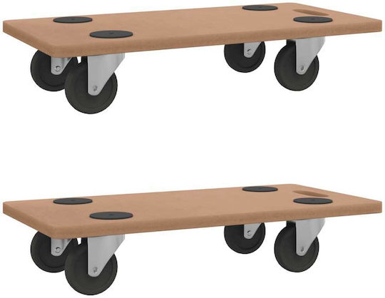 vidaXL Mobile Base for Weight Load up to 250kg Brown