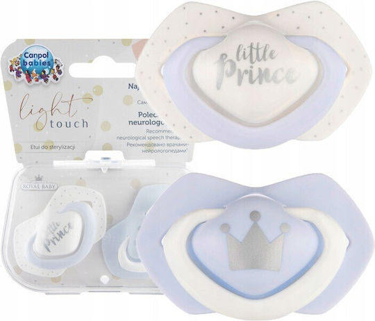 Canpol Babies Royal Baby Πιπίλες Σιλικόνης για 0+ μηνών 2τμχ