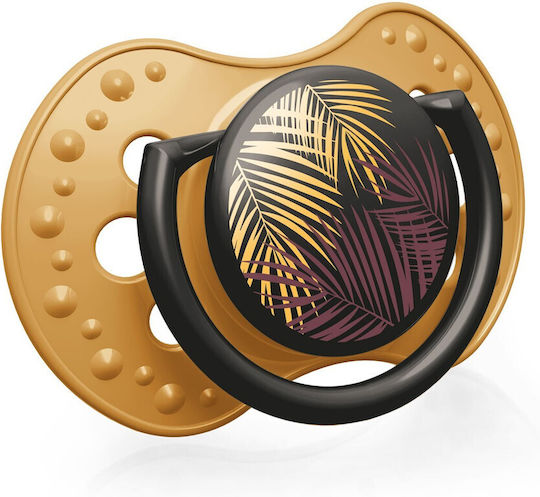 Lovi Baby Jungle Vibes Pacifiers Silicone Brown Gold for 3-6 months 2pcs
