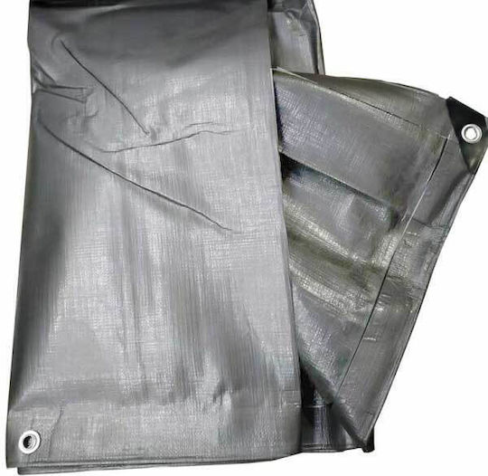 Bradas Waterproof Tarpaulin 200gr/m² 4x6m. Heavy Duty Gray