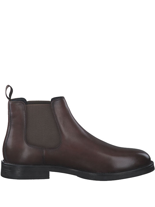 S.Oliver Men's Leather Chelsea Ankle Boots Brown