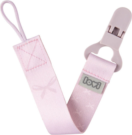 Lovi Baby Κορδέλα Πιπίλας Baby Shower από Ύφασμα Ροζ