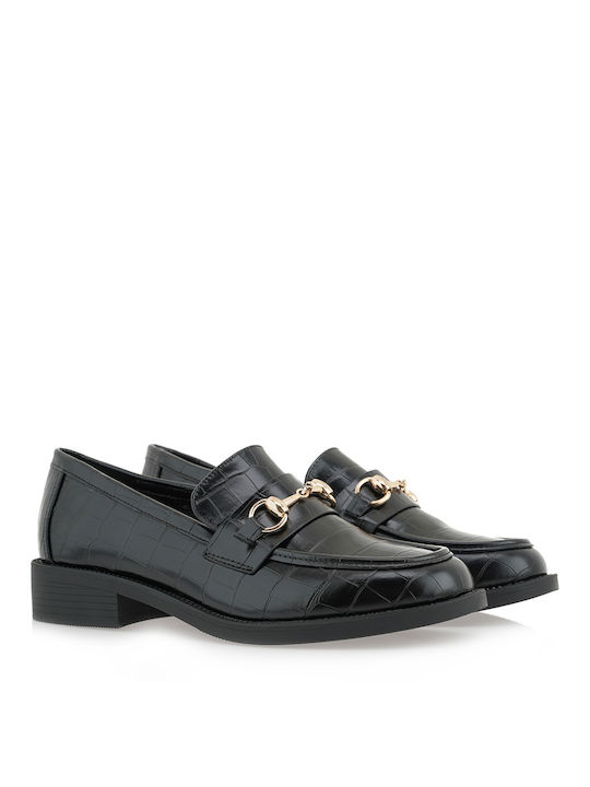 JK London Γυναικεία Loafers σε Χρυσό Χρώμα