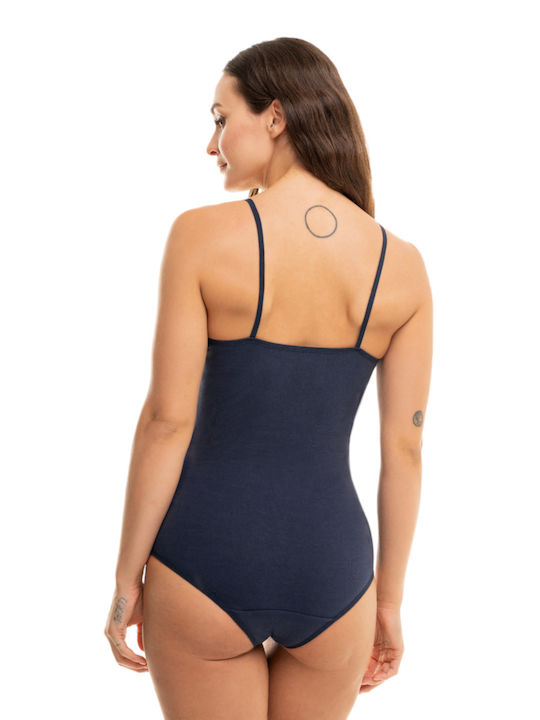 Sexen Frauen Bodysuit Marineblau